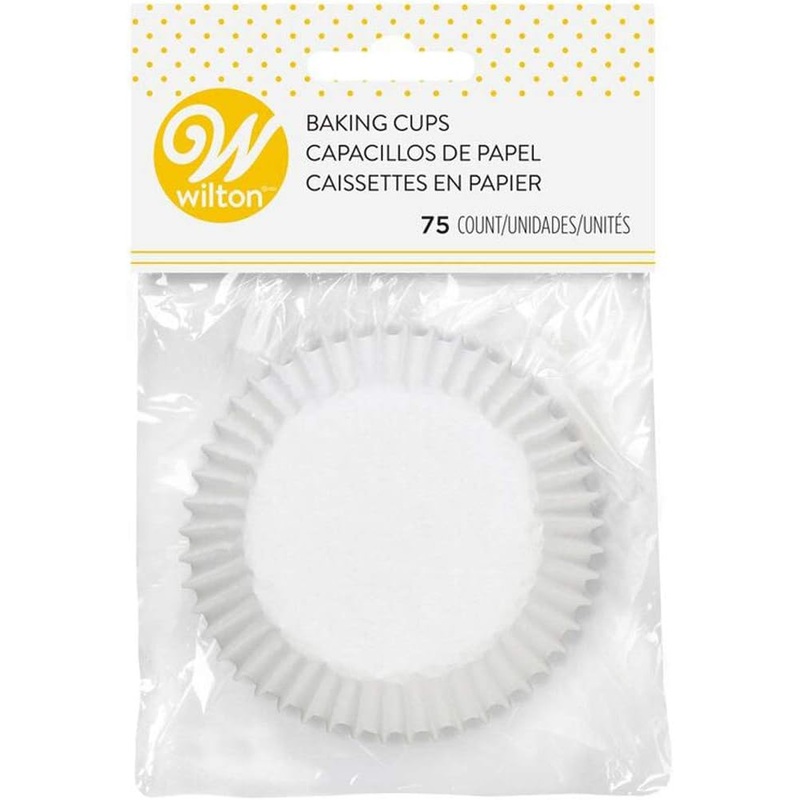 Wilton White Cupcake Liners, 75-Count