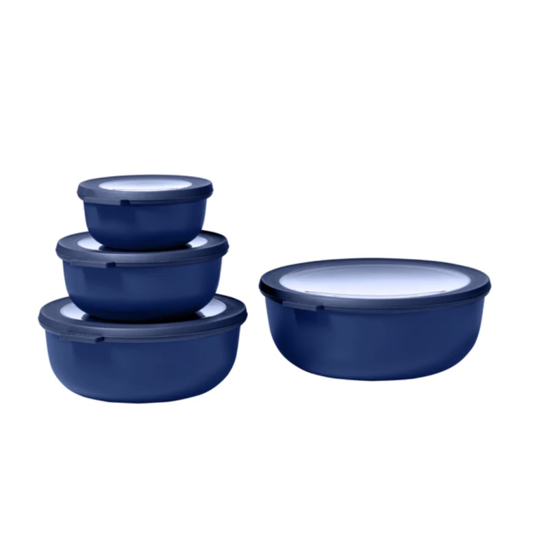 CIRQULA Bowl Set 4 Pieces | Vivid Blue