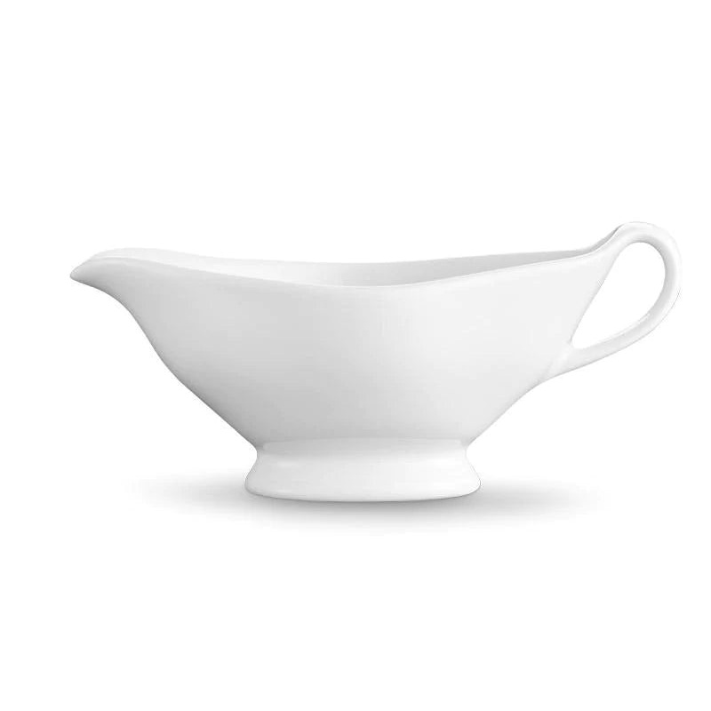 Footed Sauceboat with Handle, 10oz