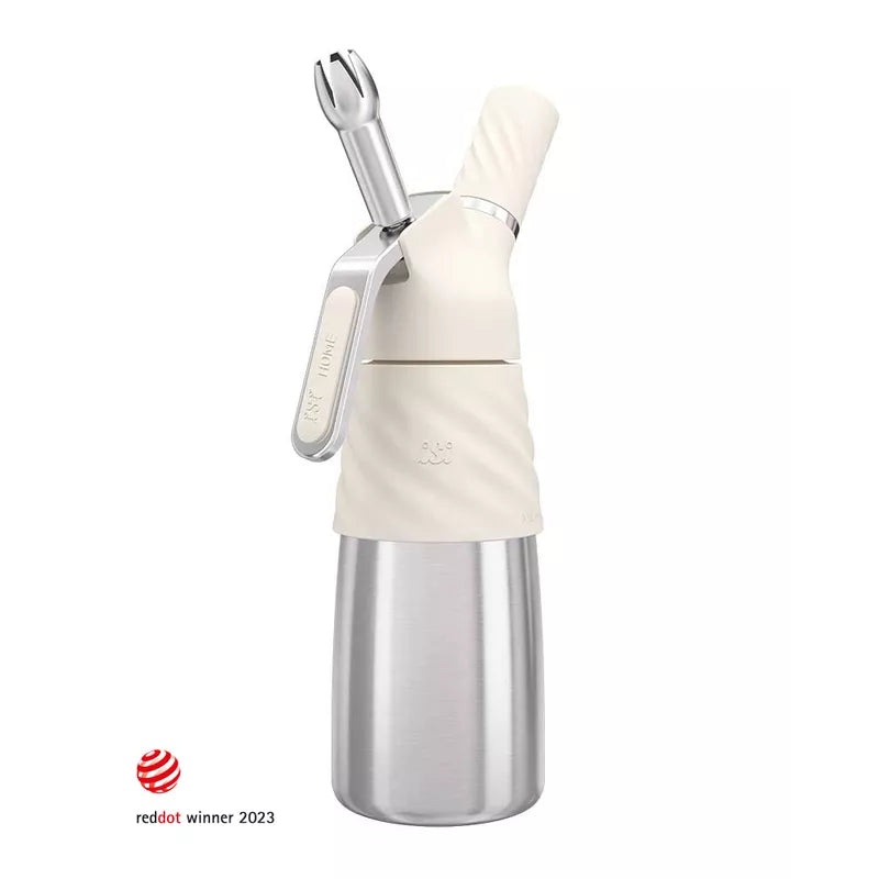 Creative Whip for Whipped Cream, Desserts and Toppings, 1 Pint, Ivory