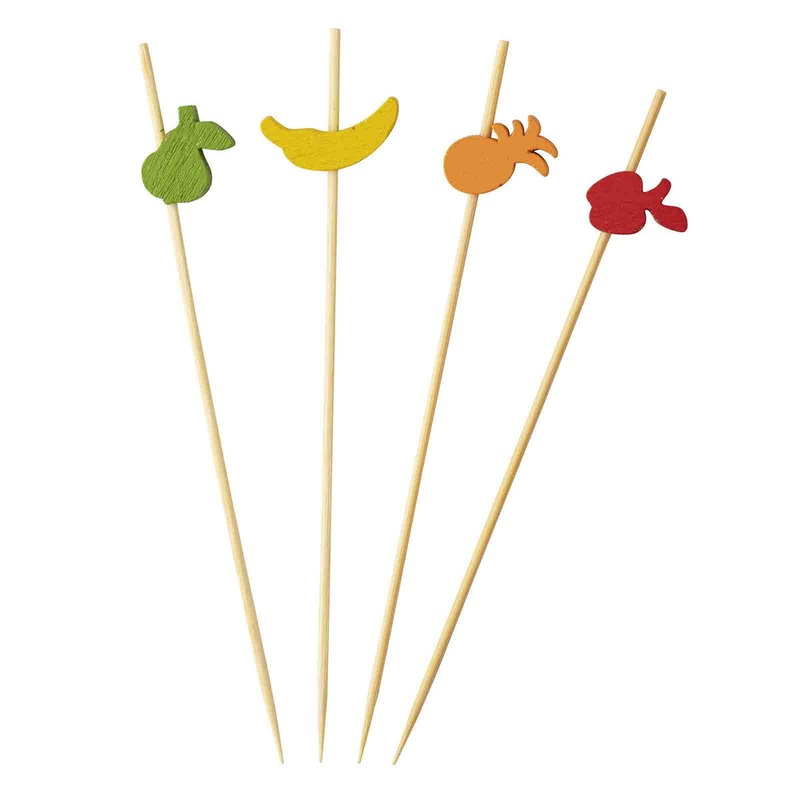 Decorative Picks | Assorted Fruit, Pack of 100