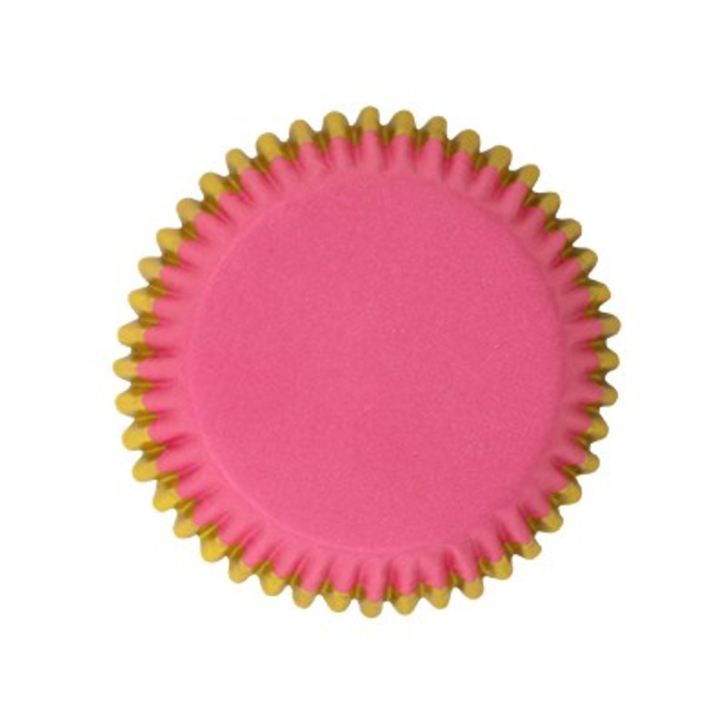 Standard Peach with Gold Foil Trim Baking Cups | 30-pack