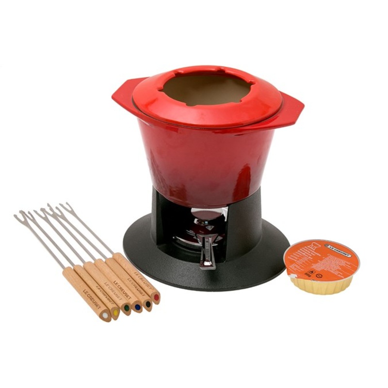 Le Creuset Fondue Set Cherry Red