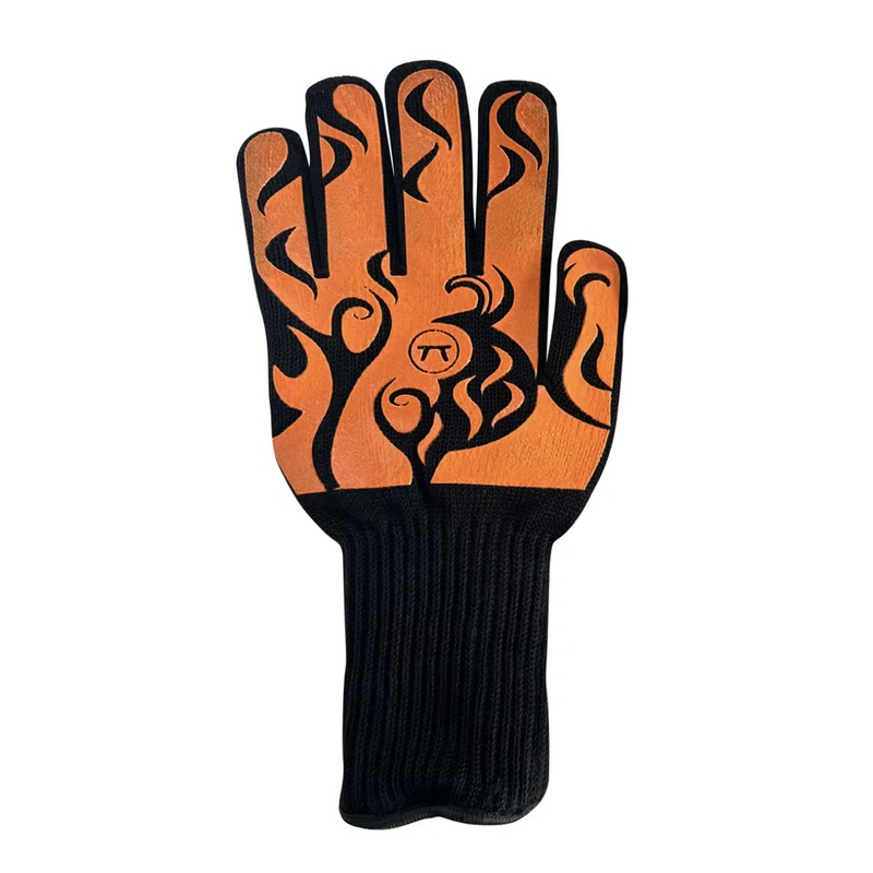 Orange Flame Grilling Gloves, L/XL