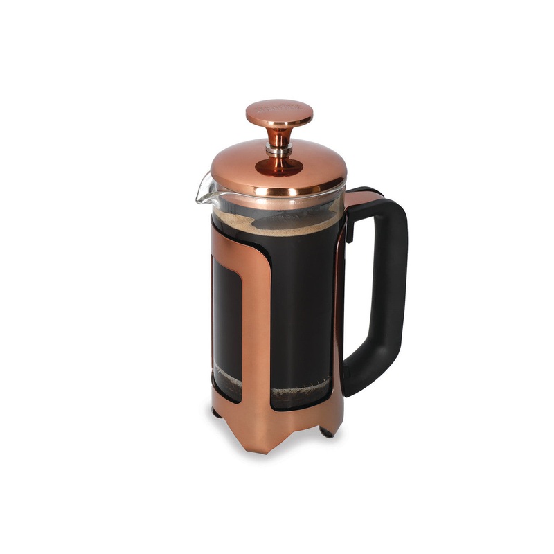 Roma Cafetiere, 3-Cup, Copper Effect Finish