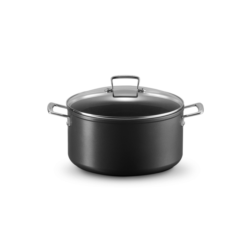 Toughened Non-Stick Deep Casserole with Glass Lid