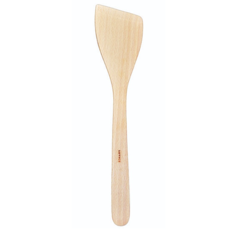 Beechwood 12" Large Beveled Edged Spatula
