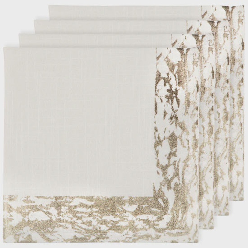 Gold Glimmer Napkins | Set of 4