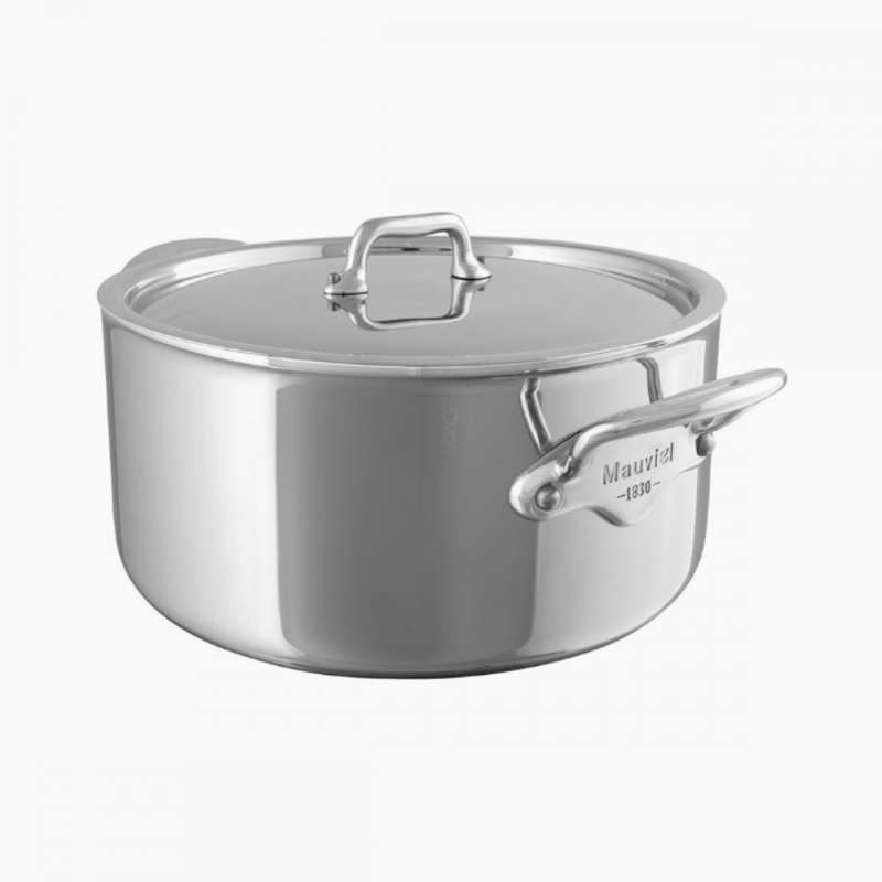 Mauviel M'Cook Stainless Steel Stew Pan with Cover