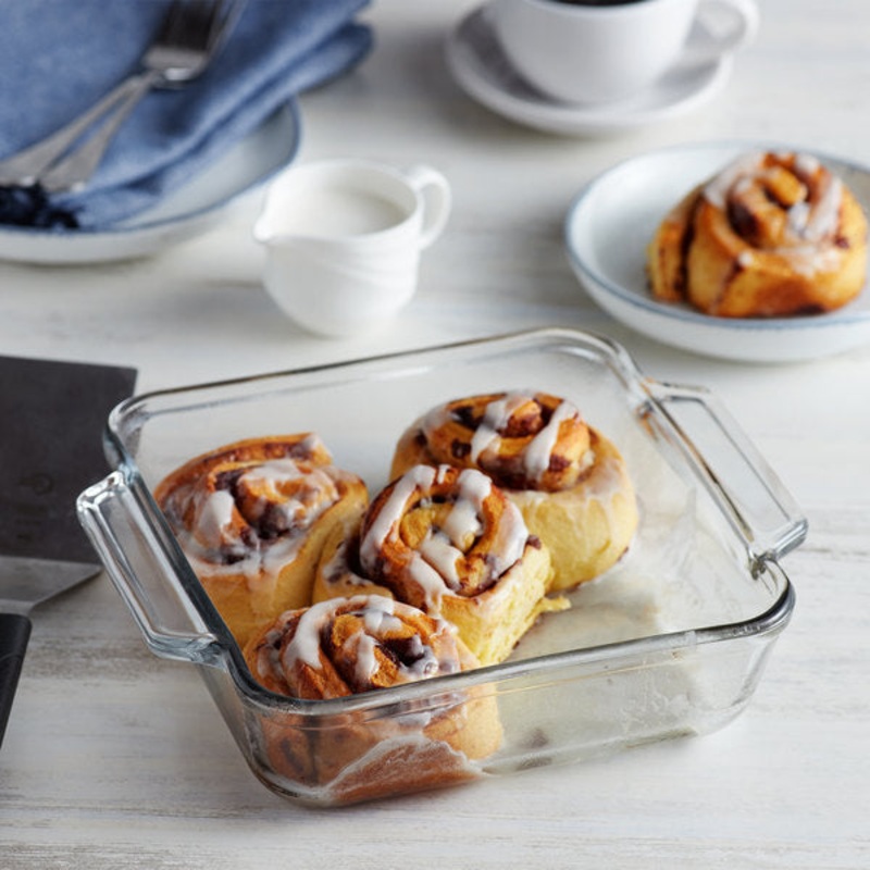 8" Clear Glass Square Baking Dish