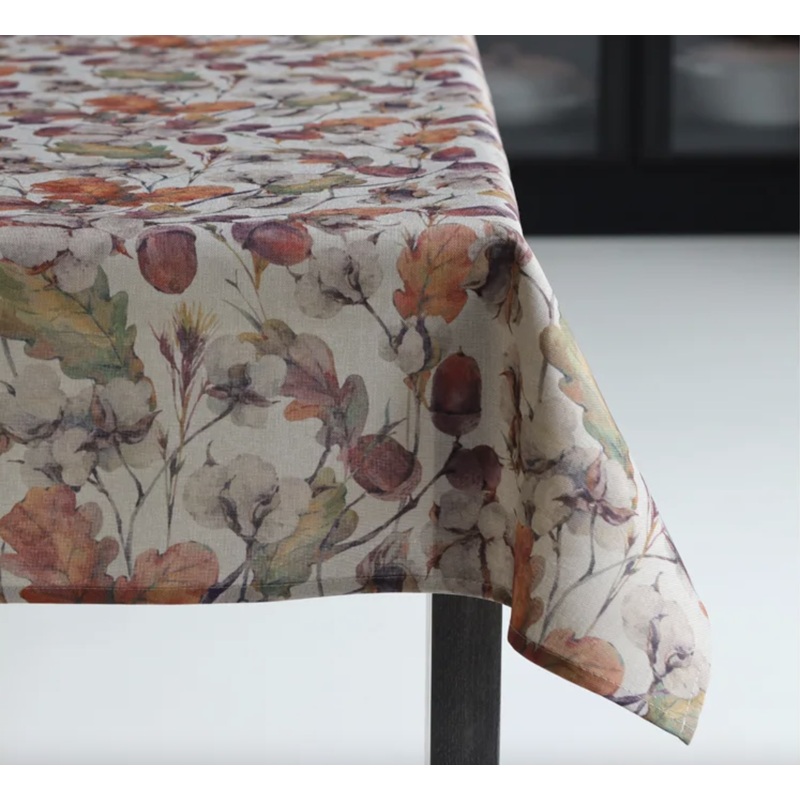 Harvest Leaf Tablecloth, 70" Round
