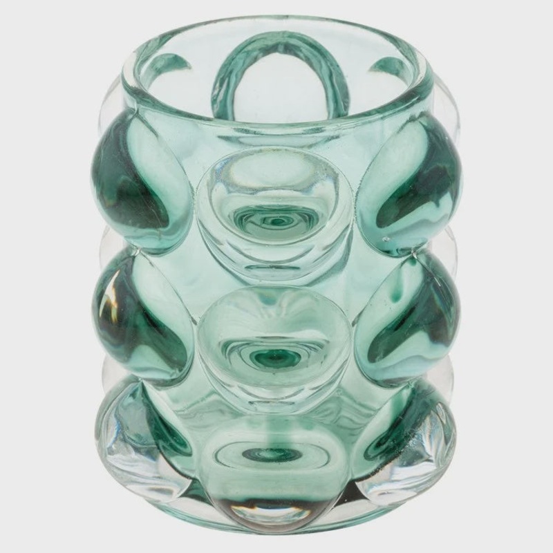 Lucia Hobnail Votives | Teal