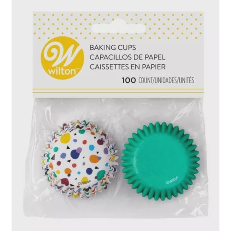 Mini Geo Baking Cups, 100-Pack