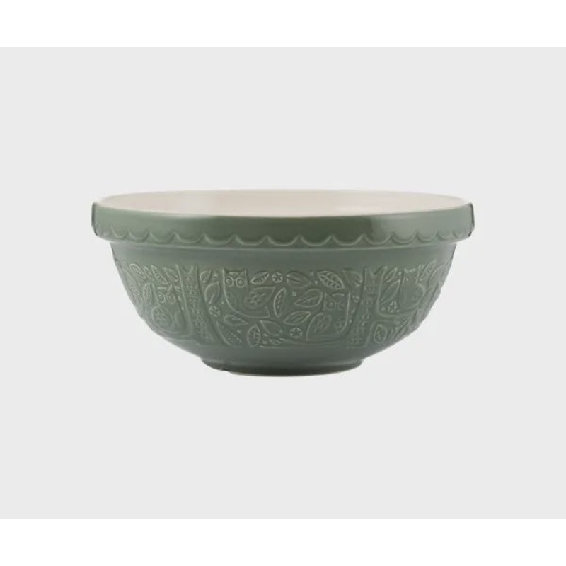 In The Forest Owl Green Mixing Bowl // 26cm