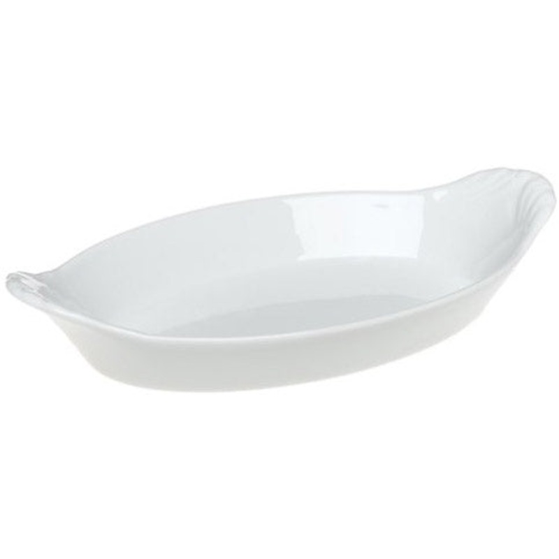 Oval Earred Egg Dish, 10.5"x6.25"