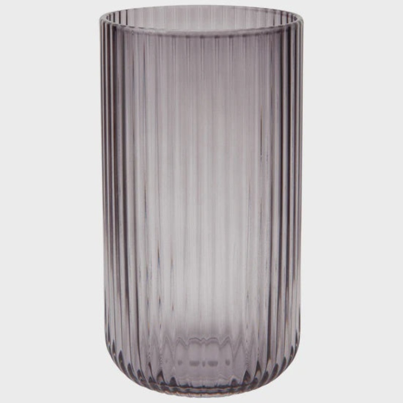 Smoke Tall Fluted Tumbler | 17 oz