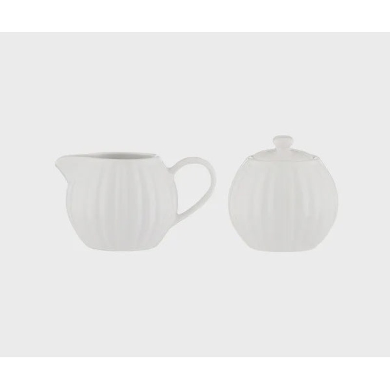 Luxe Milk Jug & Sugar Bowl // White