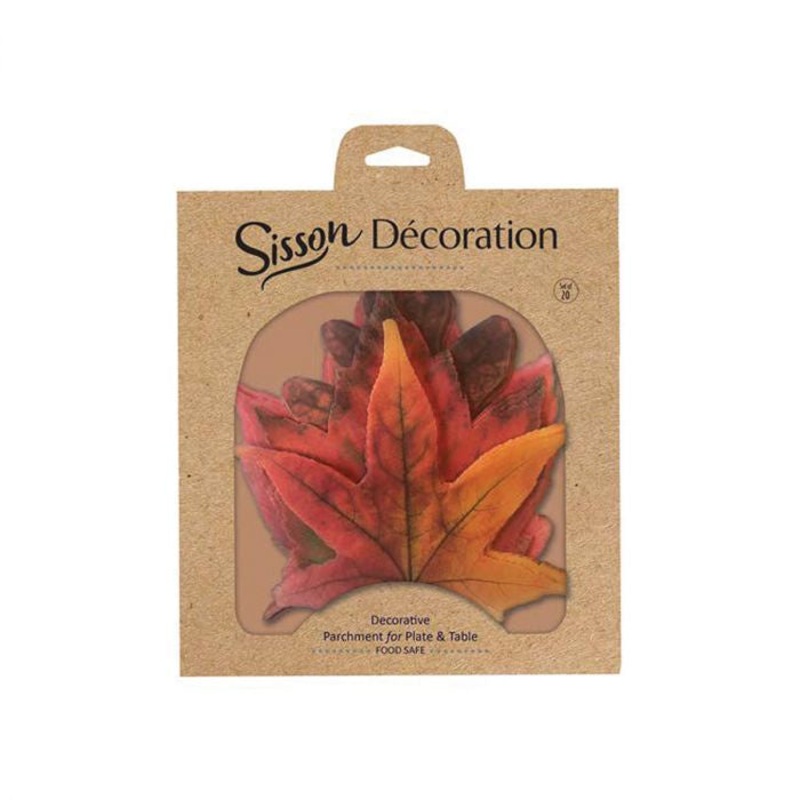 Parchment Leaves, Fall, Set of 20