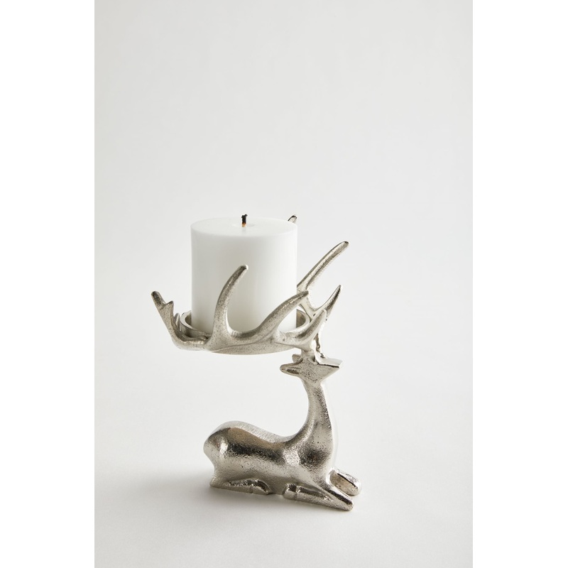 Candle Holder Reindeer Sitting