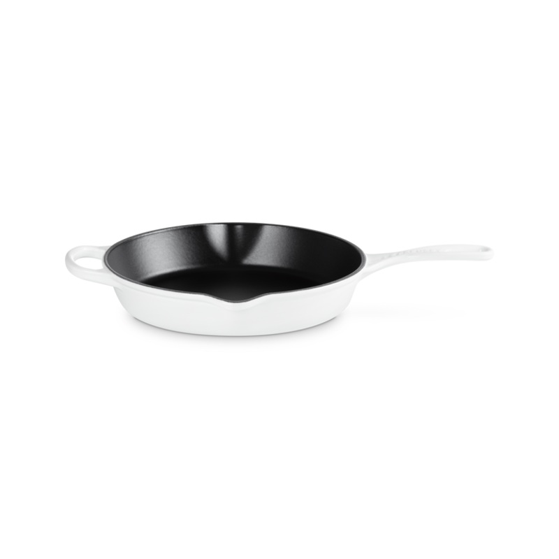 Cast Iron Deep Skillet // White
