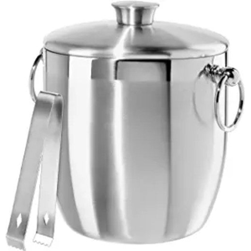 Oggi 3 Quart Stainless Steel Ice Bucket with Tongs