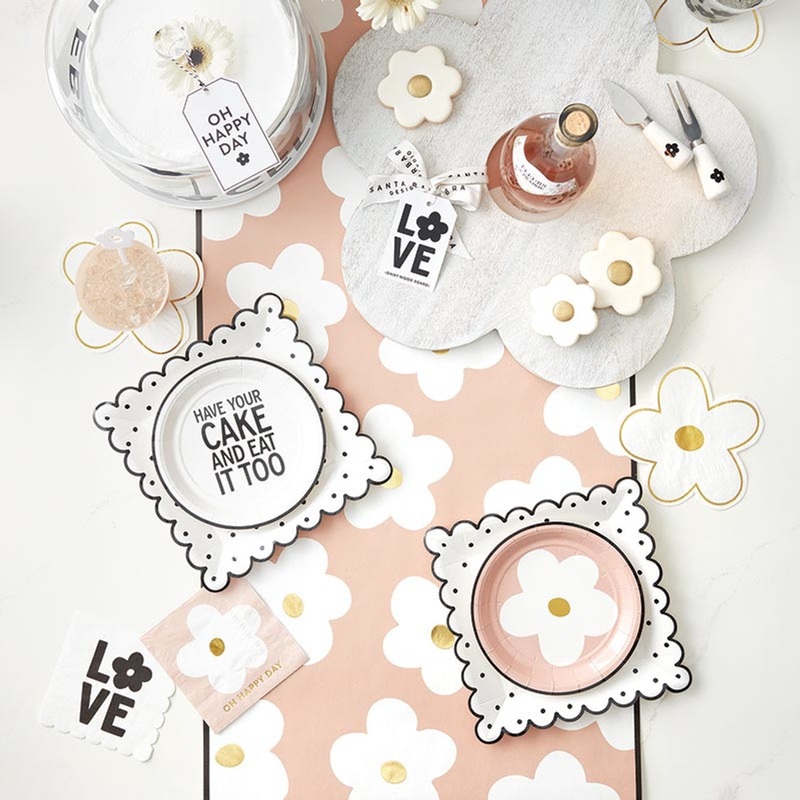 Paper Table Runner // Pink Floral