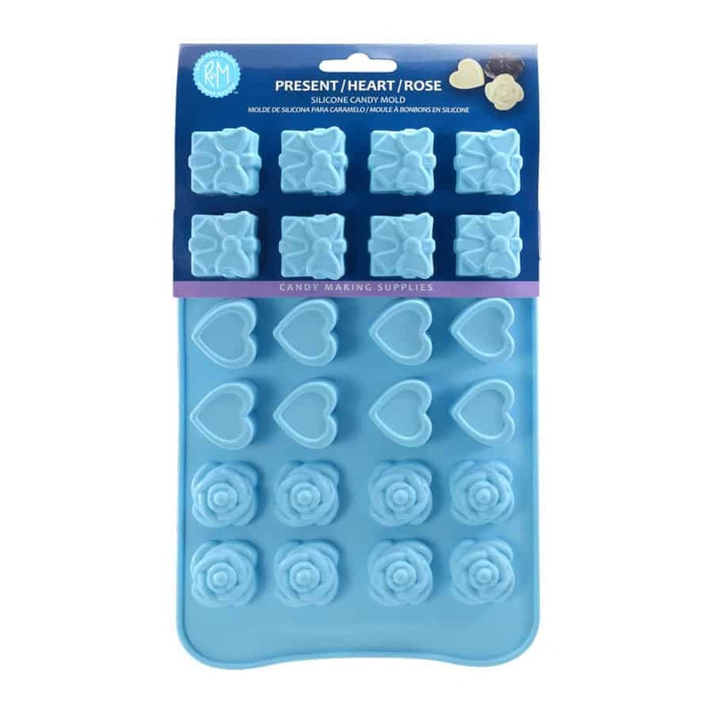 Present, Heart and Rose Silicone Candy Mold