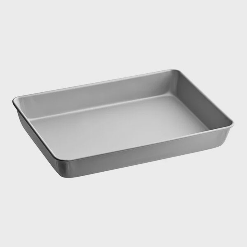 Rectangular Anodized Aluminum Straight Sided Cake Pan // 9"x13"x2"