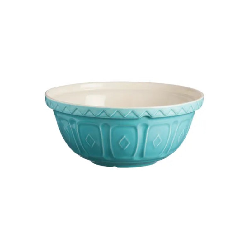 Cane Mixing Bowl | Turquoise 29cm