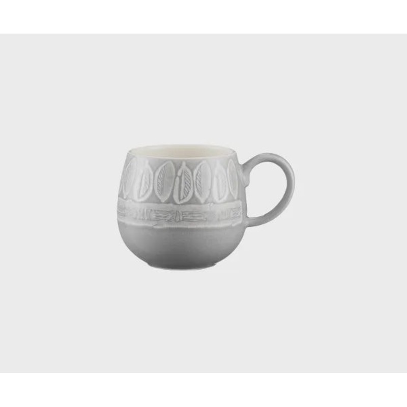 Impressions Grey Leaf Mug 350ml