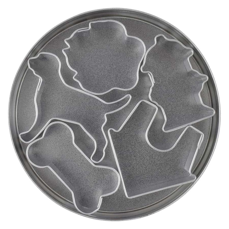 Mini Dog Cookie Cutters, 5 Pieces