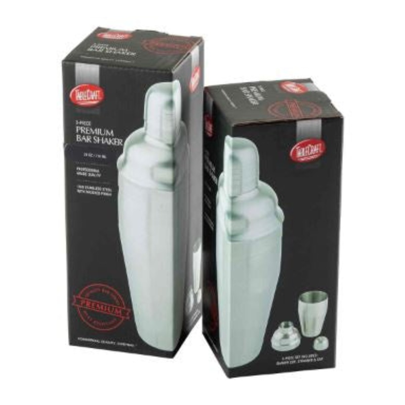 Premium 3-Piece Barware Cocktail Shaker | 24oz