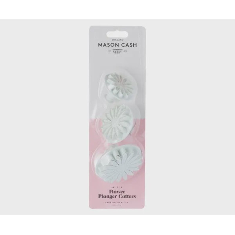 Set Of 3 Flower Plunger Cutters