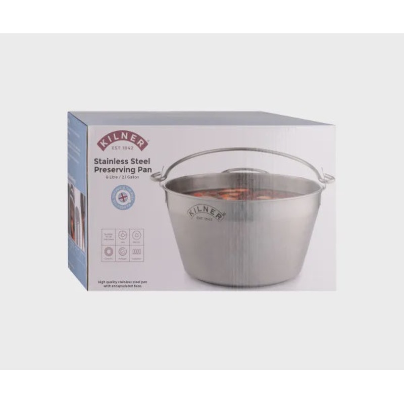 Stainless Steel Preserving Pan 8 Litre