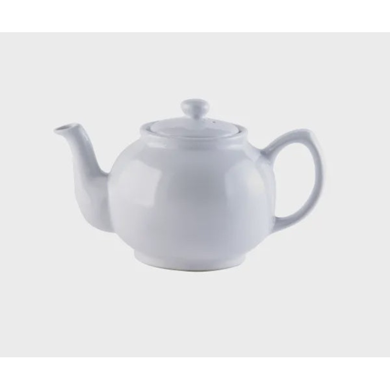 White Teapot // 6 Cups