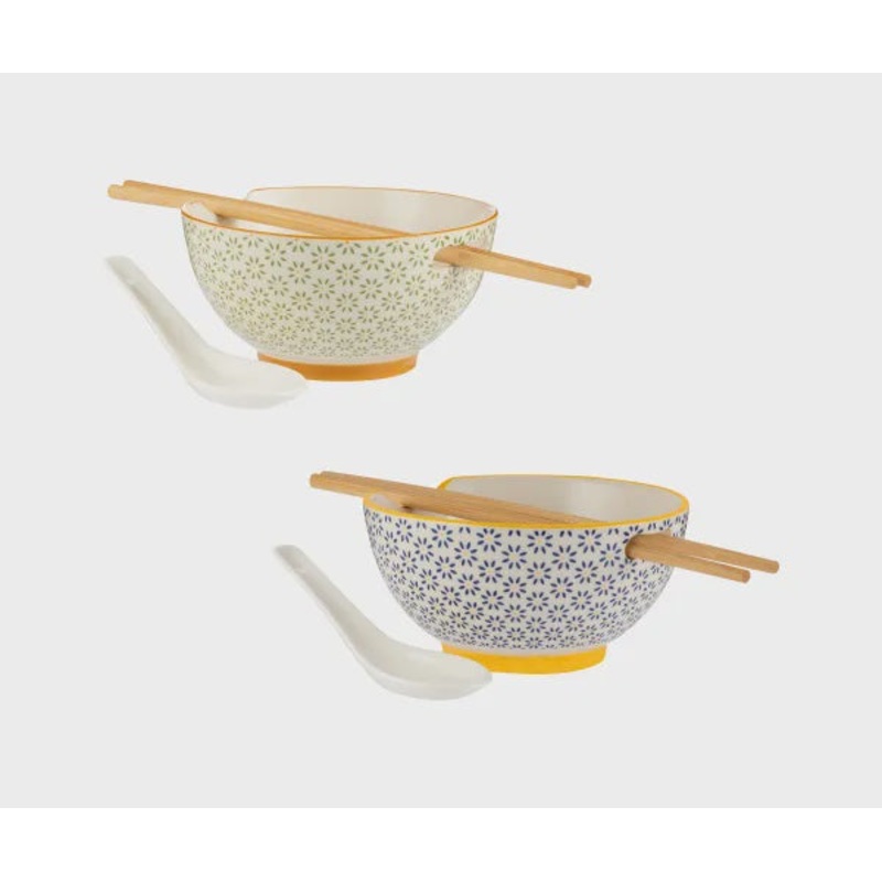 World Foods Set Of 2 Rice & Soup Bowl Set
