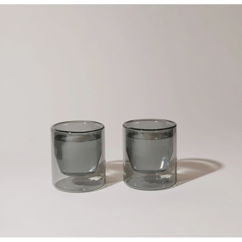 Yield Double Wall Glasses 6oz | Gray