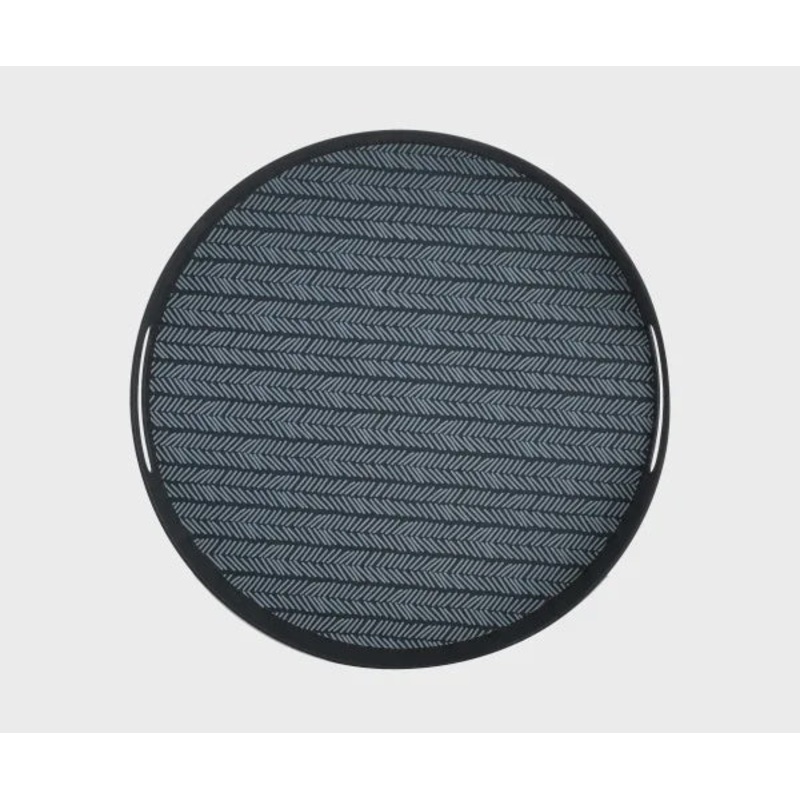 Monochrome Bamboo Fibre Serving Tray.