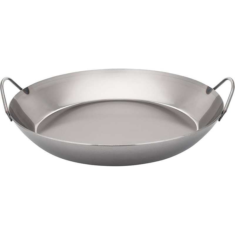 Black Steel Paella Pan 15.75"