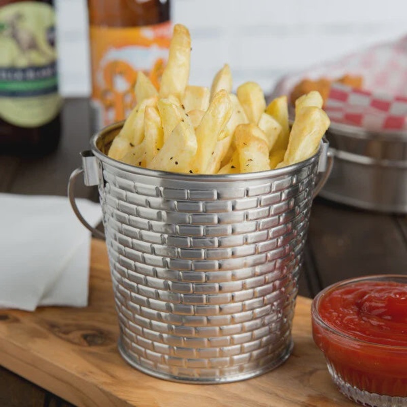Brickhouse 16.5 oz. Round Stainless Steel Serving Pail