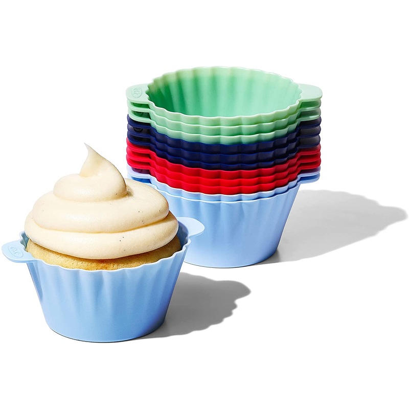 Silicone Baking Cups, Pack of 12