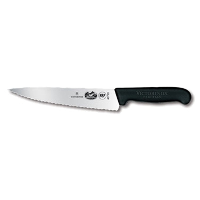 Victorinox Fibrox Handled Serrated Chef's Knife 7.5"