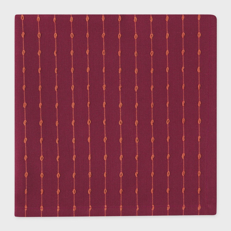 Boisenberry Dots Dobby Stripe Napkin
