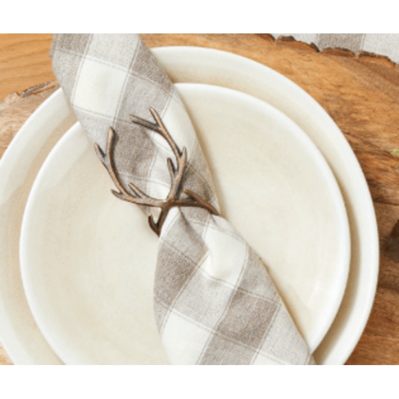 Bronze Antler Napkin Ring