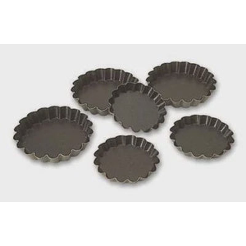 Exopan Non-stick Fluted Tartlet Mold, 8cm