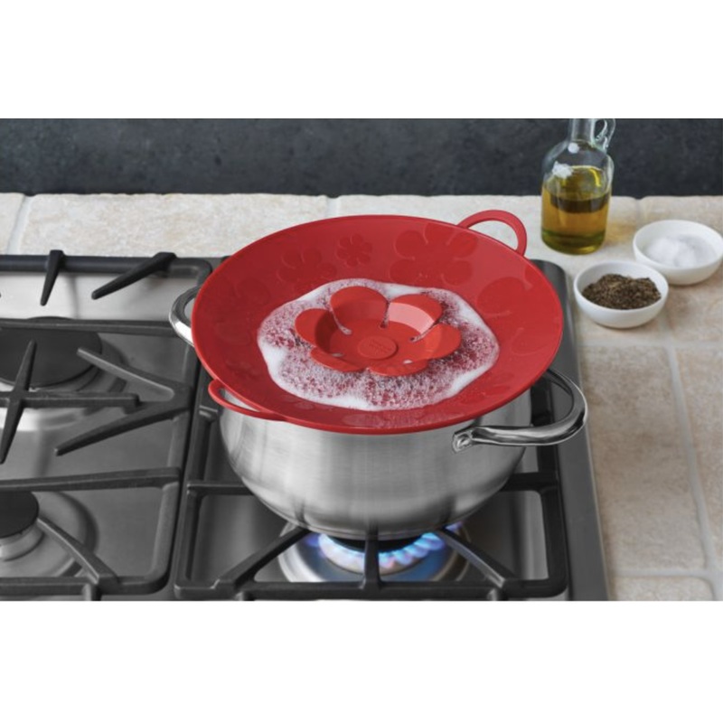 Spill Stopper | Red Flower 11in