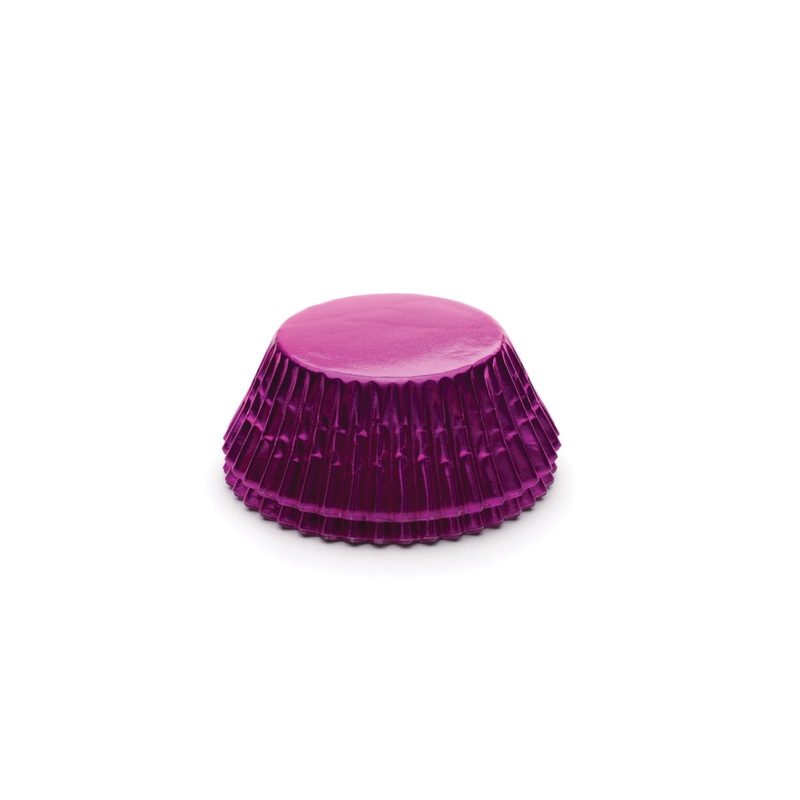 Hot Pink Foil Cupcake Liners, Baking Cups, 32 count