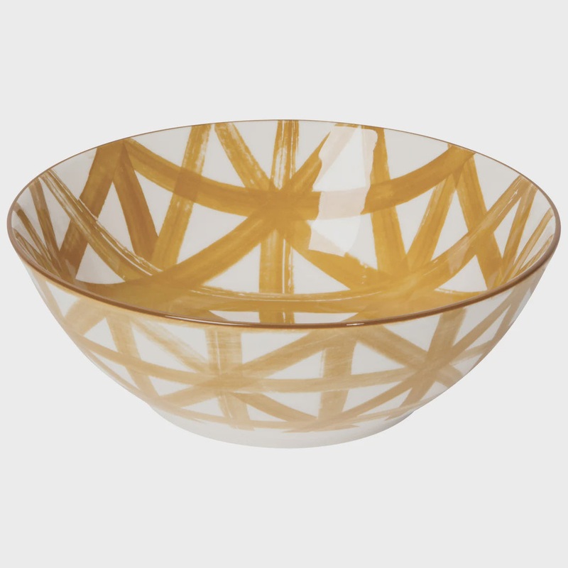 Imperial Crosshatch Stamped Bowl Large | 8 Inch