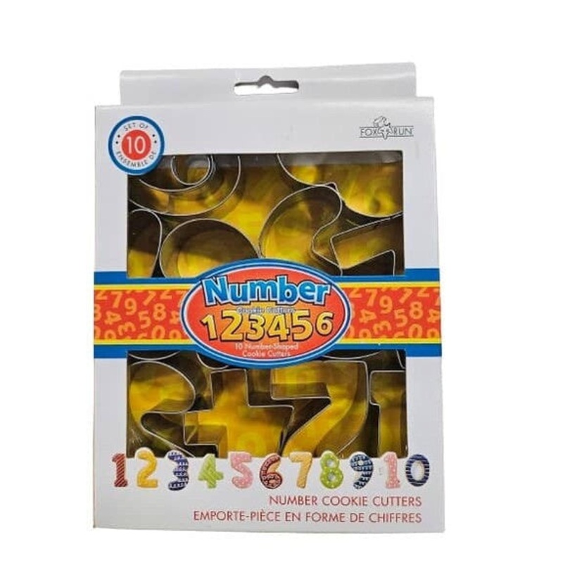 Number Cookie Cutter Set, 10-Piece