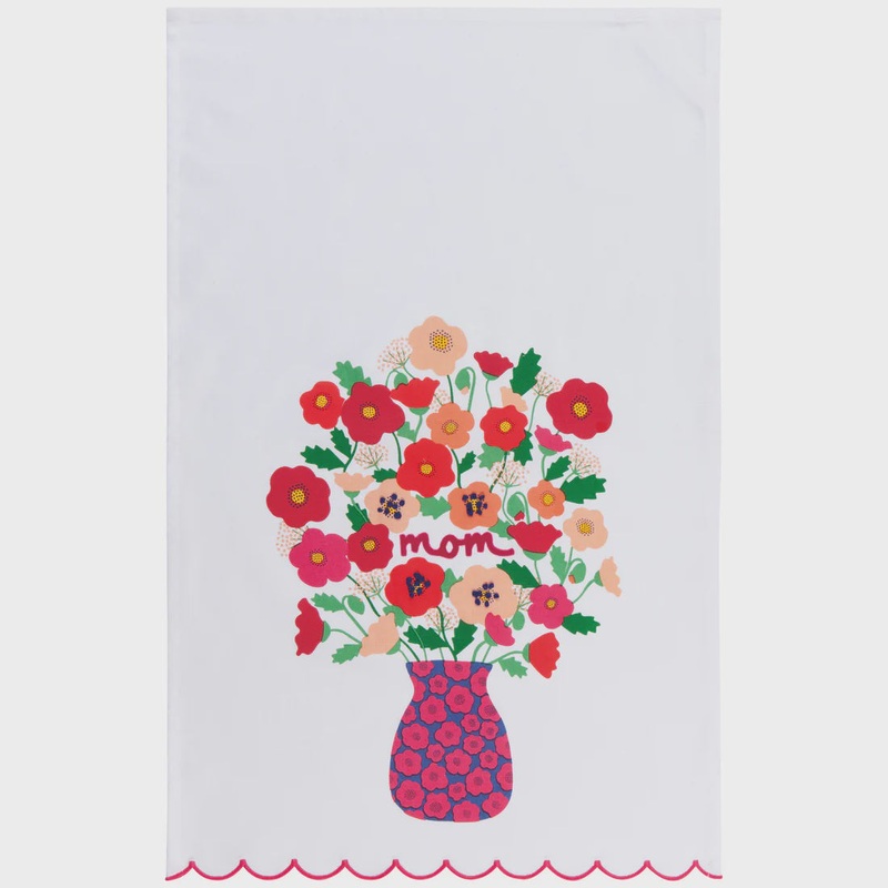 Poppy "Mom" Decorative Dishtowel